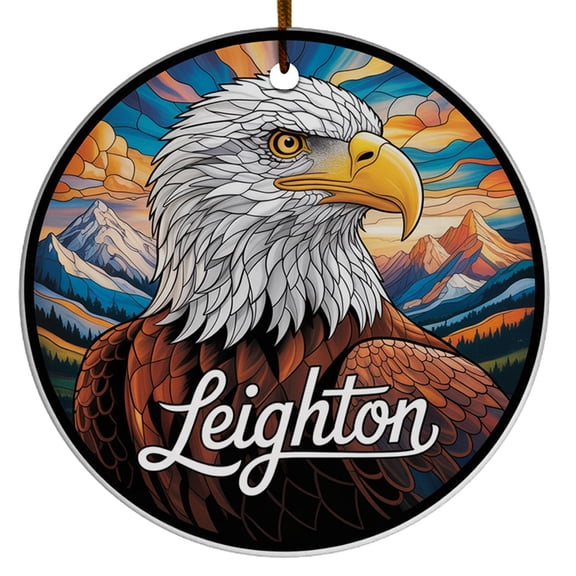 Bald Eagle Christmas Ornament Hanging Xmas Tree, Unique Eagle Christmas Ornament 2025, Customized Name Eagle Lover Christmas Ornament
