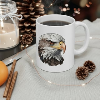  cfpolar Cool Bird Eagle Ceramic Mug, Funny Coffee Mugs