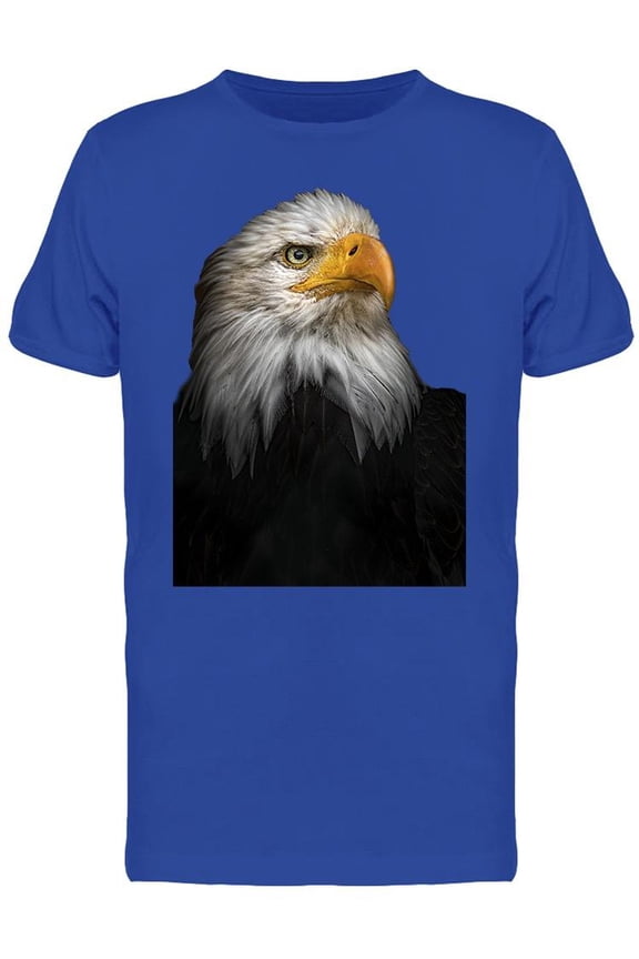 Bald Eagle Detailed Portrait T-Shirt Men -Image by Shutterstock, Male Large