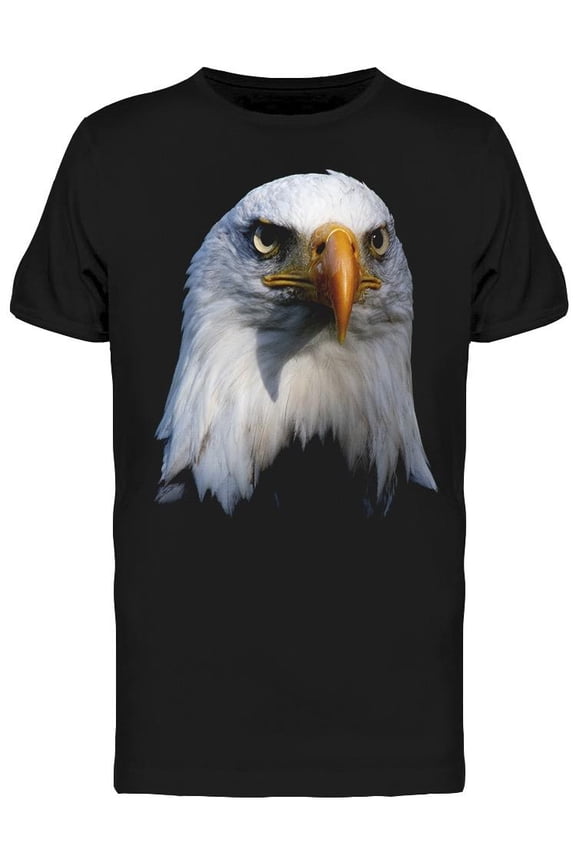 Bald Eagle Face Portrait T-Shirt Men -Image by Shutterstock, Male Medium