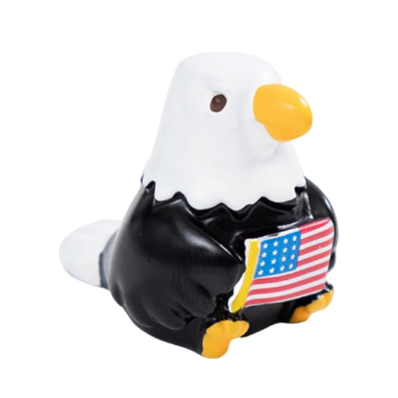 Bald Eagle Figurines Set, Mini Patriotic Resin Statue Decor for Desk & Home, Navy Sailor, Graduate, & Uncle Sam Eagle Collection, Military Graduation Gifts, Party Cake Toppers, 10-Piece Set