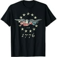 thumbnail image 1 of Bald Eagle Flag Vintage 1776 T-Shirt 4Th Of July Eagle Vintage 1776 Flag Shirt Unisex S-5XL Hot Trending Shirt, Vintage Birthday Gift, 1 of 3