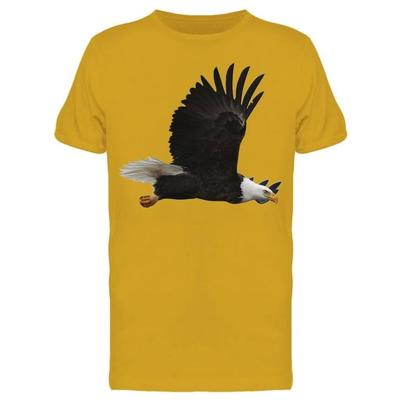 Bald Eagle Flying Elegantly T-Shirt Men -Image by Shutterstock, Male 3X-Large
