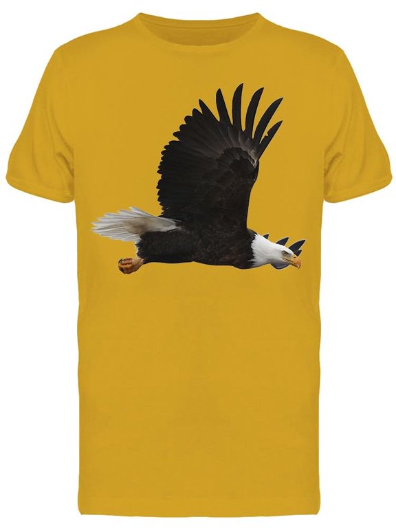 Bald Eagle Flying Elegantly T-Shirt Men -Image by Shutterstock, Male 3X-Large