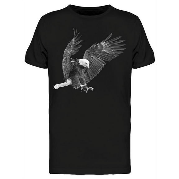 Bald Eagle In Action T-Shirt Men -Image by Shutterstock, Male XX-Large