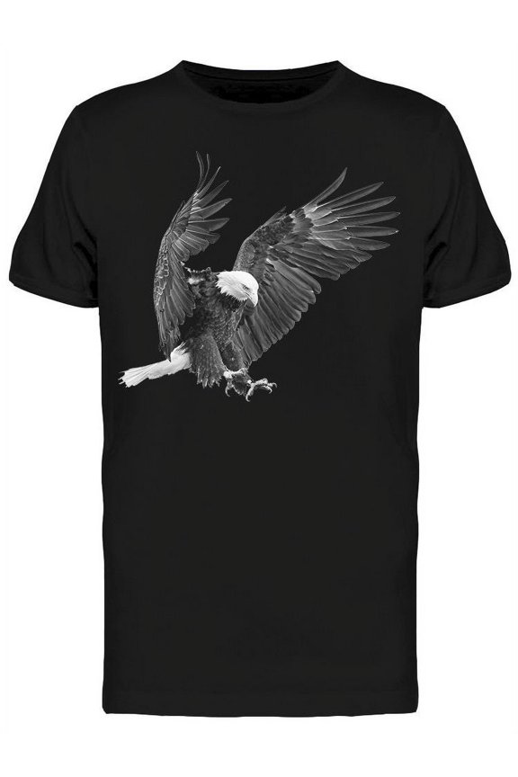 Bald Eagle In Action T-Shirt Men -Image by Shutterstock, Male x-Large