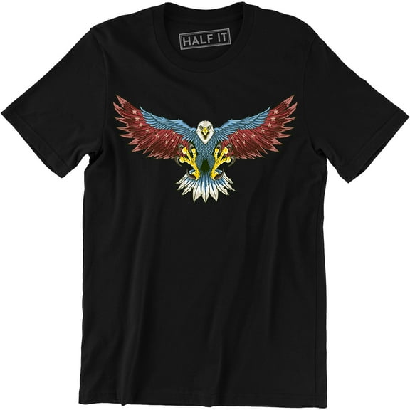 Bald Eagle In Flight Cool Wild Animal Bird Lover Men's T-Shirt