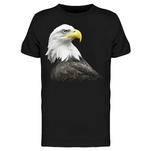 Bald Eagle Looking Up T-Shirt Men -Image by Shutterstock, Male XX-Large