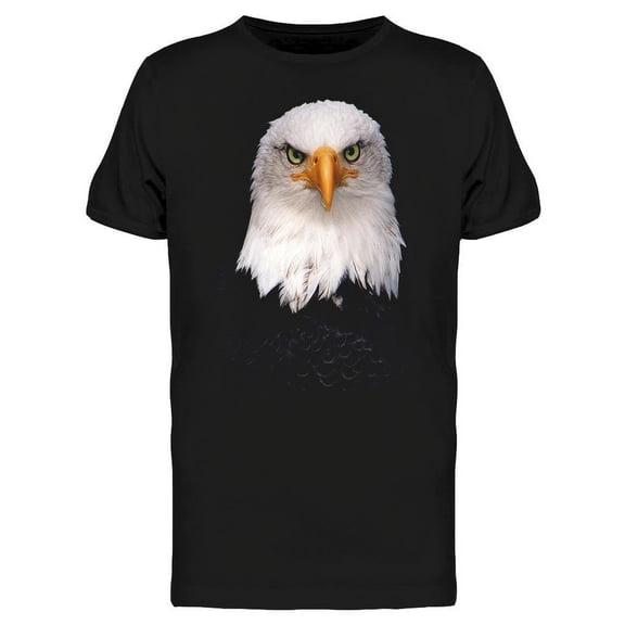Bald Eagle Serious Portrait T-Shirt Men -Image by Shutterstock, Male XX-Large