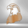 thumbnail image 1 of Bald Eagle Steel Sign Laser Cut Powder Coated Home & Office Metal Wall Decor Multiple Sizes & Colors, 1 of 5