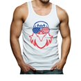 thumbnail image 1 of Bald Eagle Tank Top for Men - USA Flag and Eagle Print - Patriotic 4th of July American Men's Tank Top - Perfect for Celebrations and Everyday Wear - Small White, 1 of 5