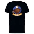 thumbnail image 1 of Bald Eagle Usa Ribbon Tee Men's -Image by Shutterstock, 1 of 2