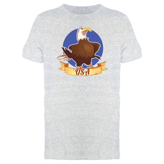 Bald Eagle Usa Ribbon Tee Men's -Image by Shutterstock