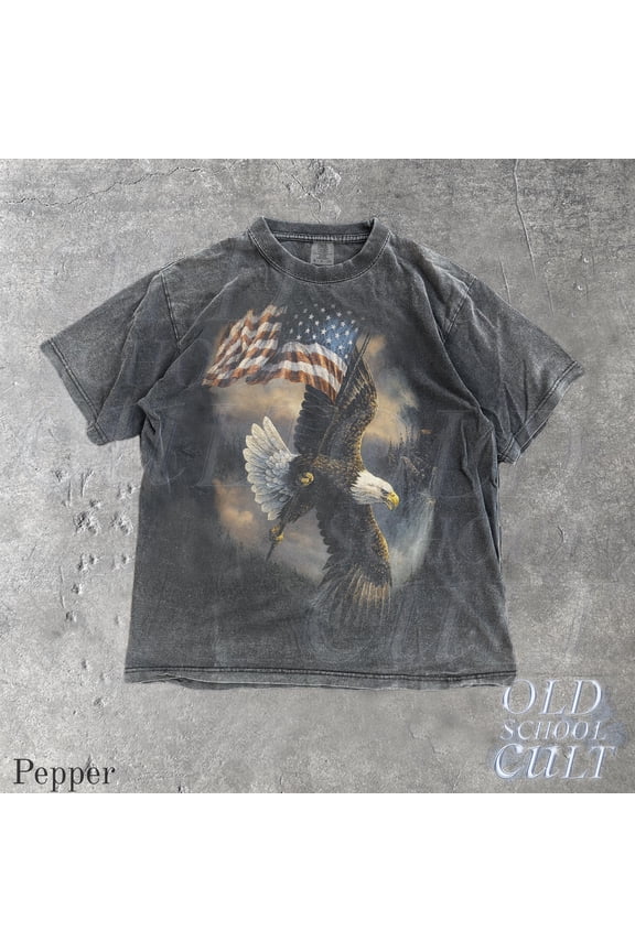 Bald Eagle Vintage 90s Graphic Style Comfort Colors Tshirt