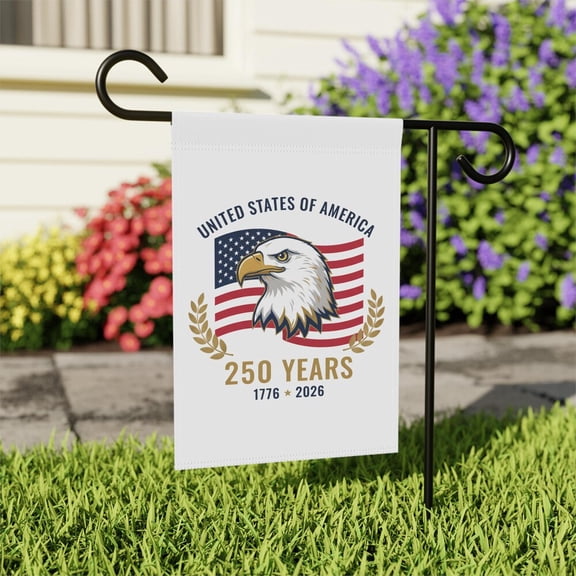 Bald Eagle with American Flag, 250 Years 1776-2026 28x40 POLE NOT INCLUDED House Flag