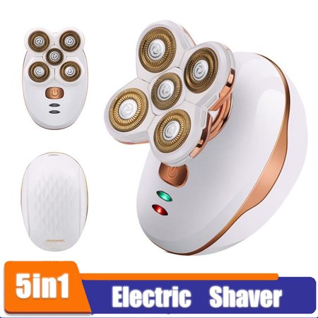 Bald Head Shaver Electric Beard Razor IPX5 Waterproof Cordless Hair Grooming Trimmer Clipper USB Rechargeable, White