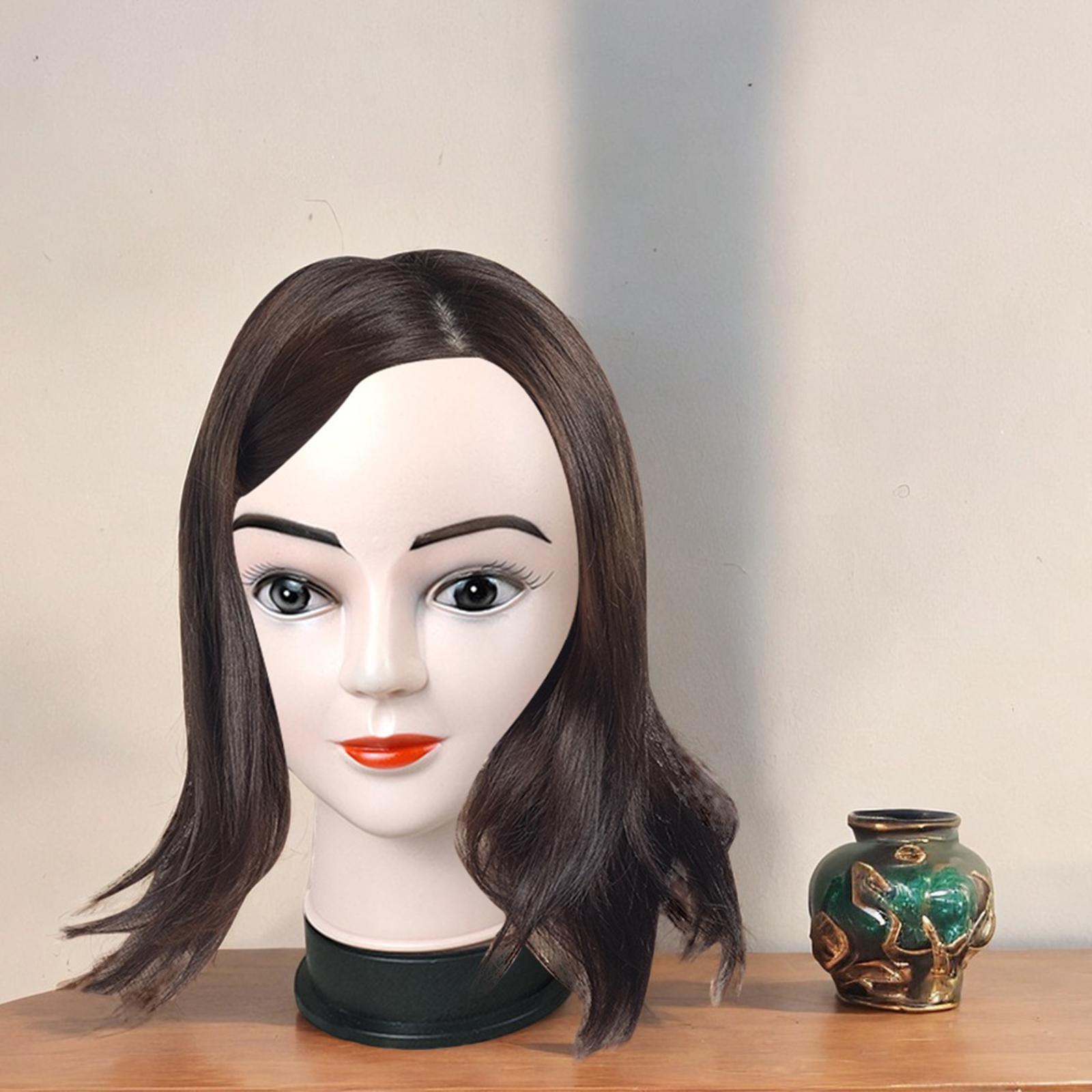Bald Manikin Head Hairpiece Holder Stand for Display Hat Headphones
