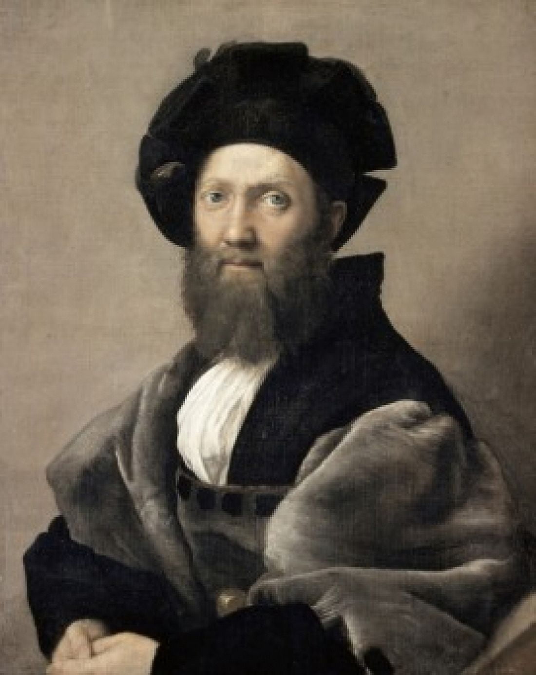 Baldassare Castiglione 1516 Raphael (1483-1520Italian) Oil on canvas Muse du Louvre Paris Canvas Art - Raphael (18 x 24)