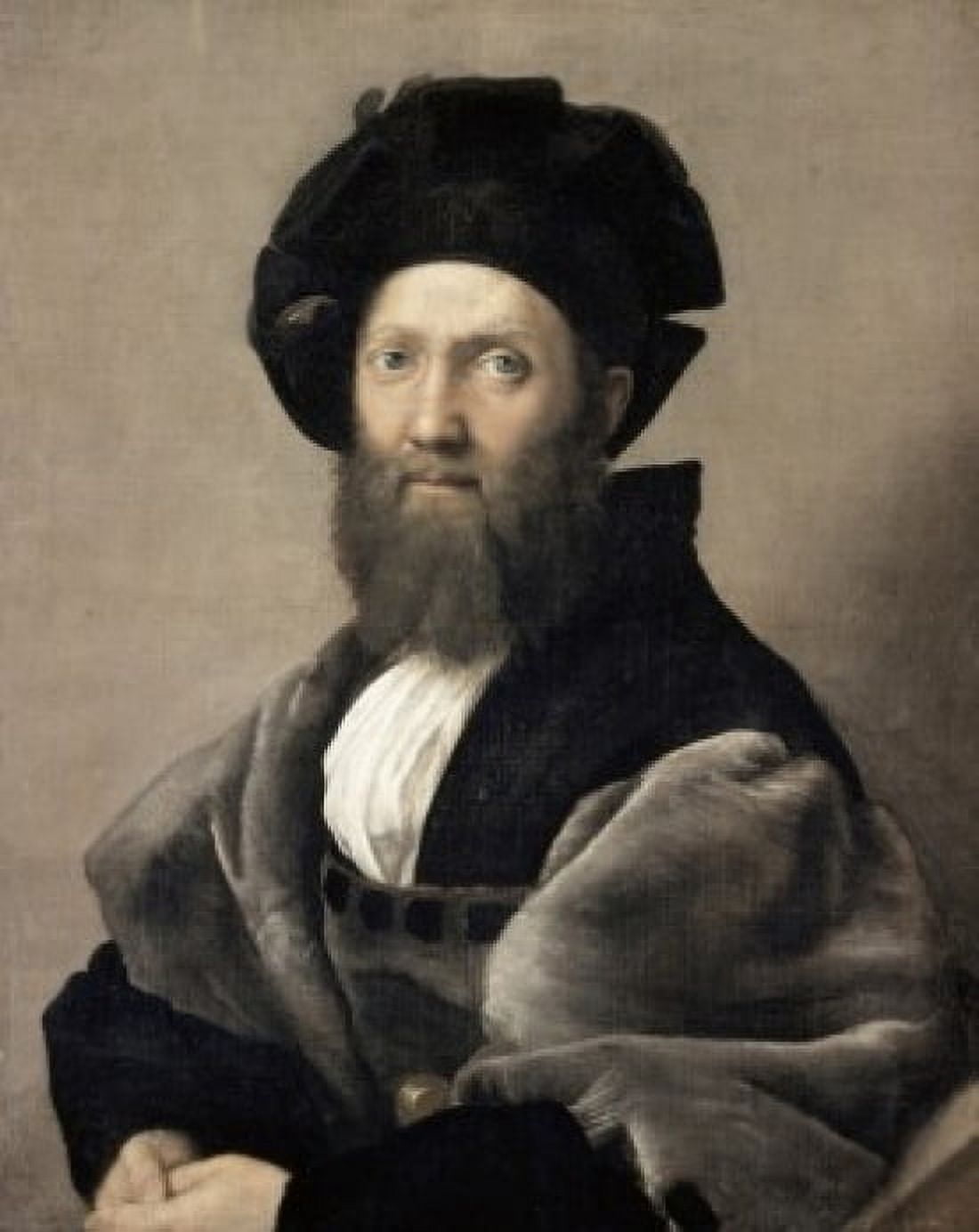 Baldassare Castiglione 1516 Raphael (1483-1520Italian) Oil on canvas Muse du Louvre Paris Canvas Art - Raphael (24 x 36)