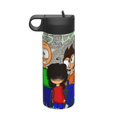 thumbnail image 1 of Baldi'S Basics Kids Insulated Water Bottle With Straw - 18 Oz Stainless Steel Double Wall Vacuum Cup, Leakproof, Bpa Free, Suitable For Boys And Girls, 1 of 4