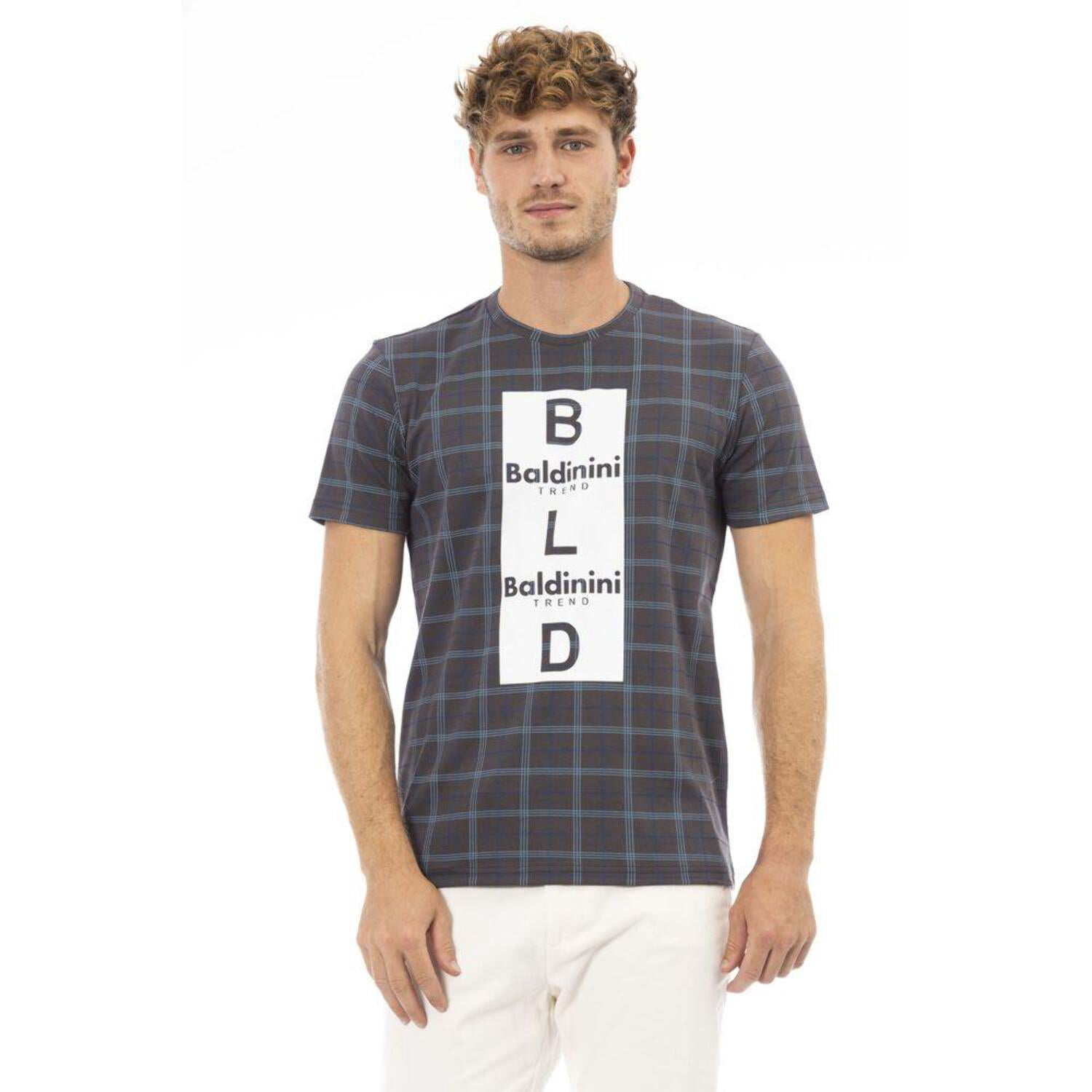 Baldinini Trend Light Blue Cotton Men Shirt