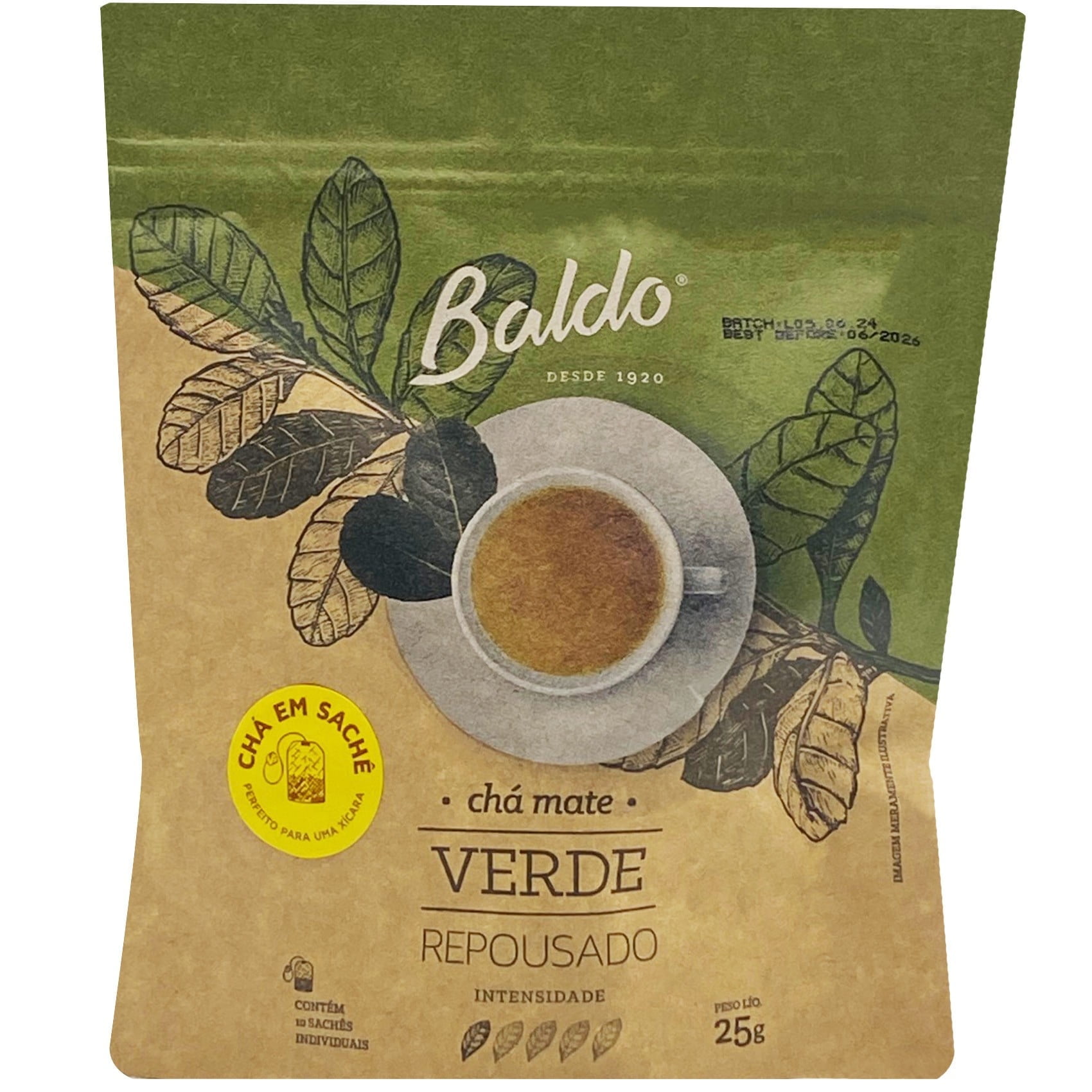 Baldo - Rested Green Tea Mate 10tb (25g) - Walmart.com