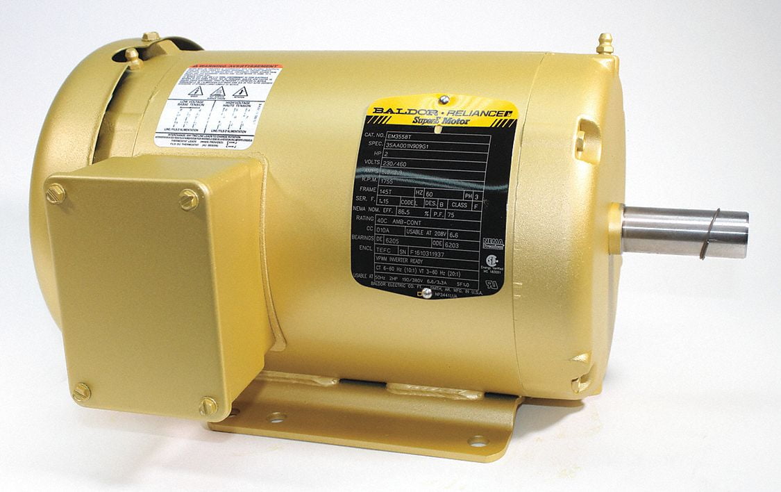 BaldorReliance GP Motor,2 HP,1,755 RPM,208230/460V EM3558T