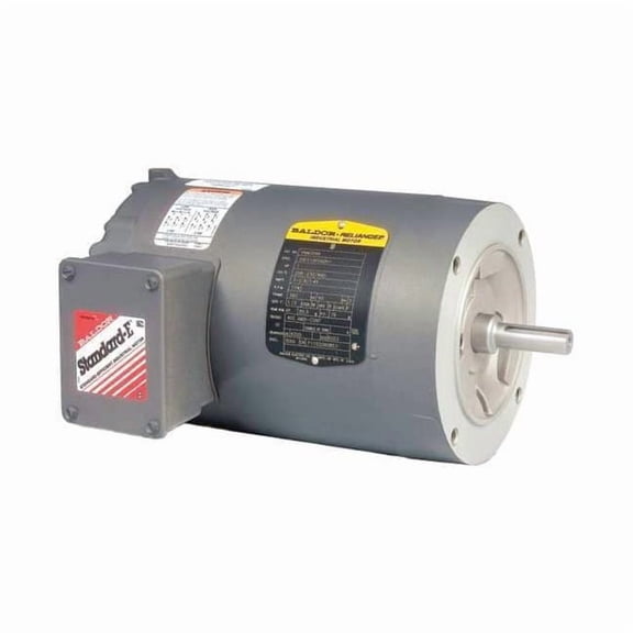 Three-Phase AC Induction Motor, 1/3 HP, 56C Frame, 230V AC, 460V AC Voltage, 3,450 Nameplate RPM
