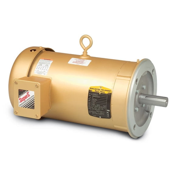 Three-Phase AC Induction Motor, 3 HP, 56C Frame, 230V AC, 460V AC Voltage, 1,760 Nameplate RPM