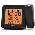 BALDR Digital Time Projection Alarm Clock - Atomic Clock with Large ...