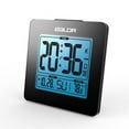Baldr CL0114BL1 Atomic Alarm Clock with Time Calendar Function, Black
