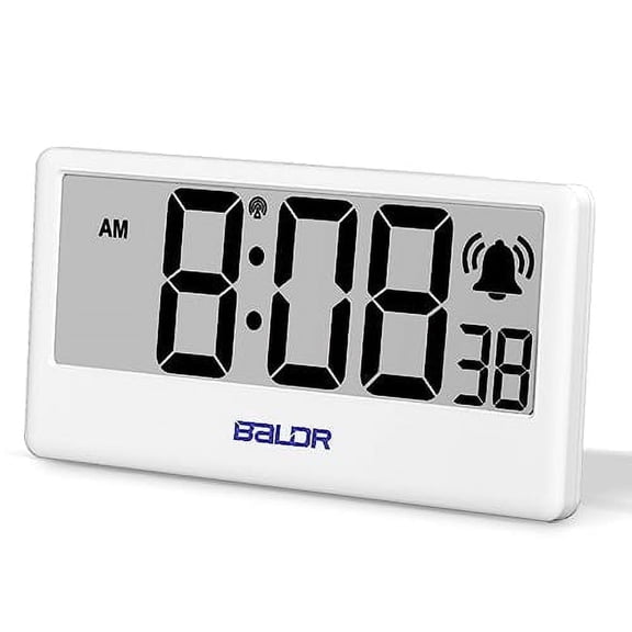 Baldr LCD Internet Alarm Clock, Auto Sync to WiFi Weather Station (Optional, Purchased Separately)