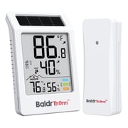 BaldrTherm Digital Solar Powered Indoor Outdoor Thermometer