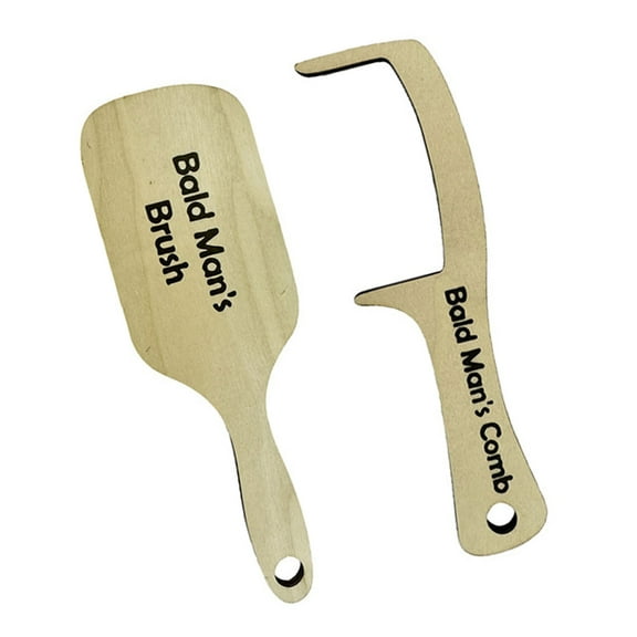 Balds Man's Comb and Brush Combing Brush for Friend Balds Man Grooming Tool