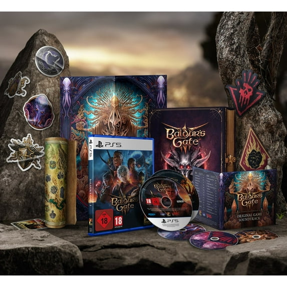 Baldur’s Gate 3 - Deluxe Edition Video Game PS5 Edition with Stickers & Soundtrack