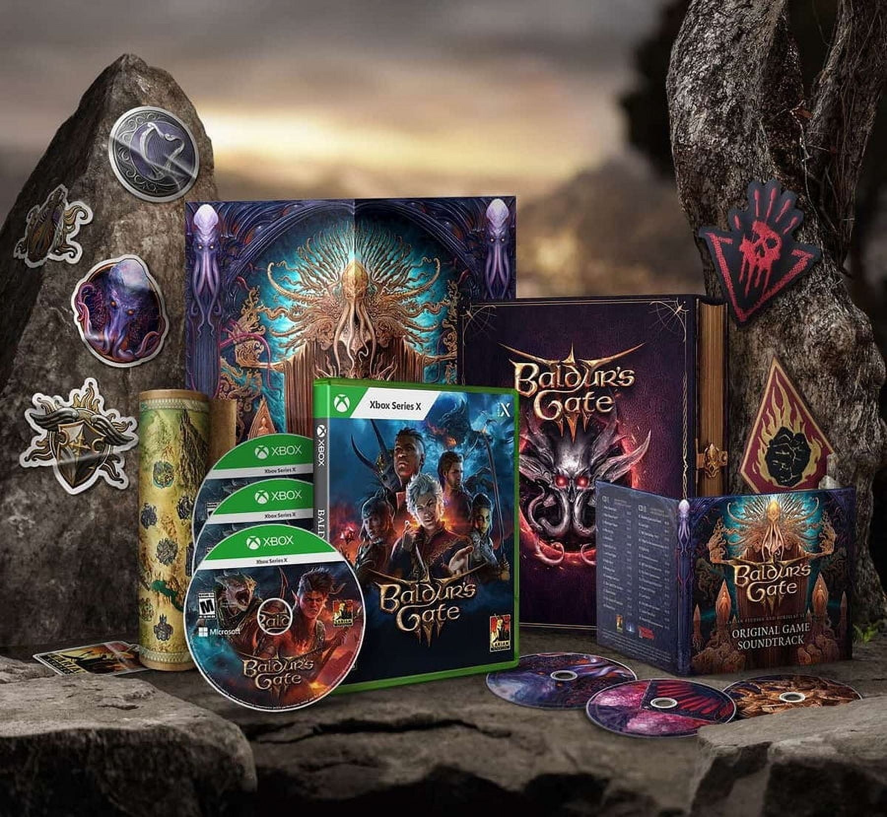 Baldur’s Gate 3 - Deluxe Edition Video Game Xbox Edition with Stickers & Soundtrack