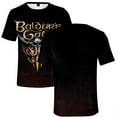 thumbnail image 1 of Baldur's Gate 3 Game Merch T-shirt New Casual Women Men Crewneck Short Sleeve Tee, 1 of 3