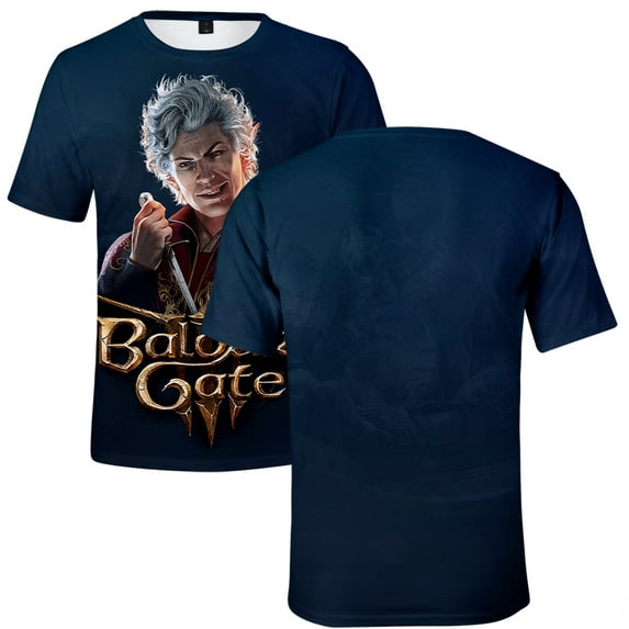 Baldur's Gate 3 Game Merch T-shirt New Casual Women Men Crewneck Short Sleeve Tee