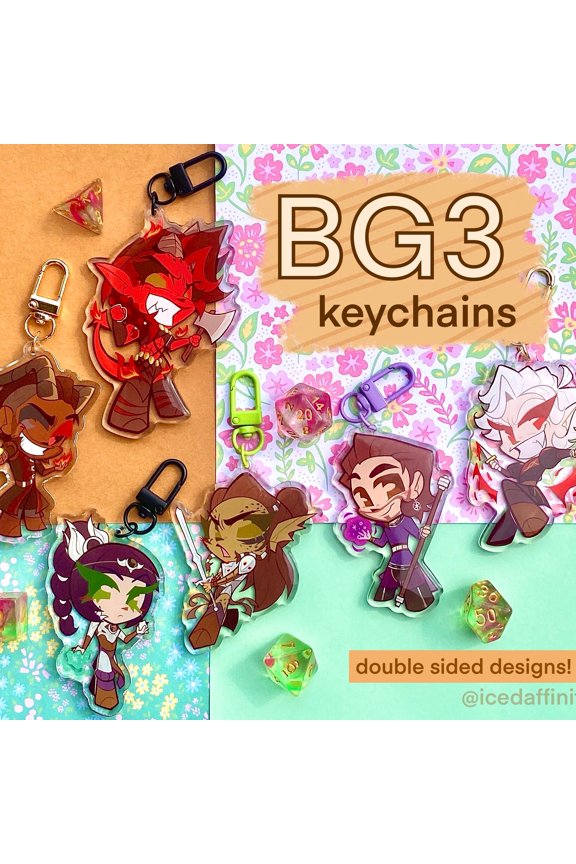 Baldurs Gate 3 Keychains // BG3 (1 keychain)