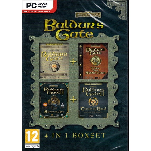 Baldur's Gate Compilation - 4 PC Games: Sword Coast, Shadows of Amn ...