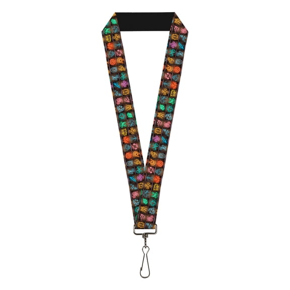 Baldur's Gate III Lanyard, Baldurs Gate III Spells Icon Mini Blocks Multi Color, Elastic