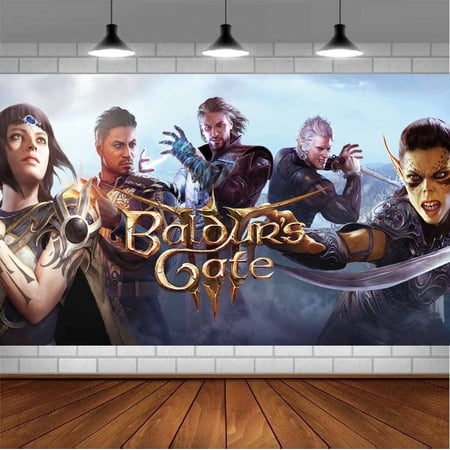 Baldur's Gate Taspestry Wall Decor Background Backdrop Party Supplies Banner Post Decor Decorations