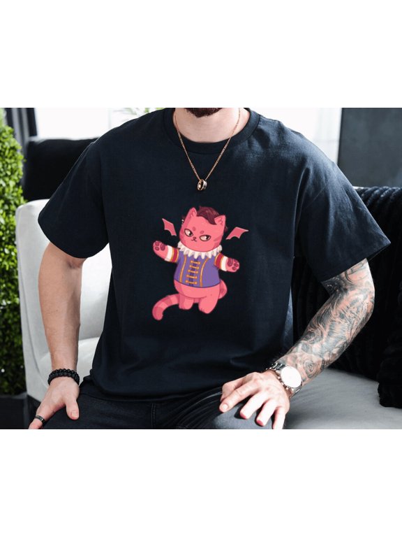 Baldurs Cat 3 Raphael Fiend Devil Kitty Fantasy RPG Game Art Unisex T-Shirt, up to size 3XL