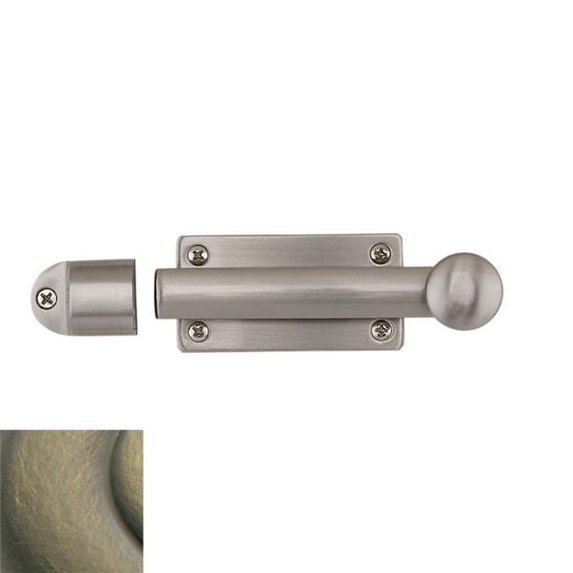 Baldwin 00345050 Heavy Duty Dutch Door Bolt, Satin Brass And Black