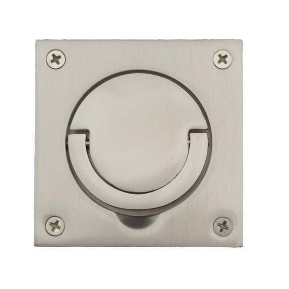 Baldwin 00397150 Flush Ring Pull, Satin Nickel