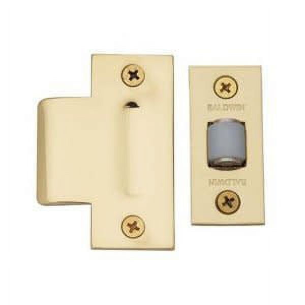 Satin Brass Adjustable Roller Catch with Nylon Roller
