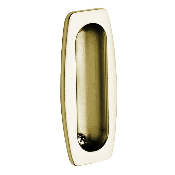Baldwin 00458060 Flush Pull, Satin Brass & Brown