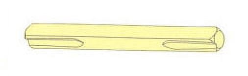 Baldwin 00512004 0.5 in. Broached Straight Spindle for Passage or Full ...