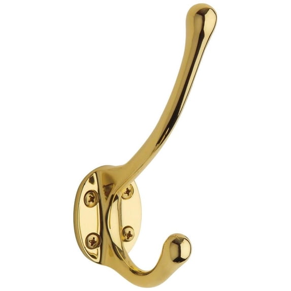 Baldwin 00742003 Costume Hook, Polished Brass