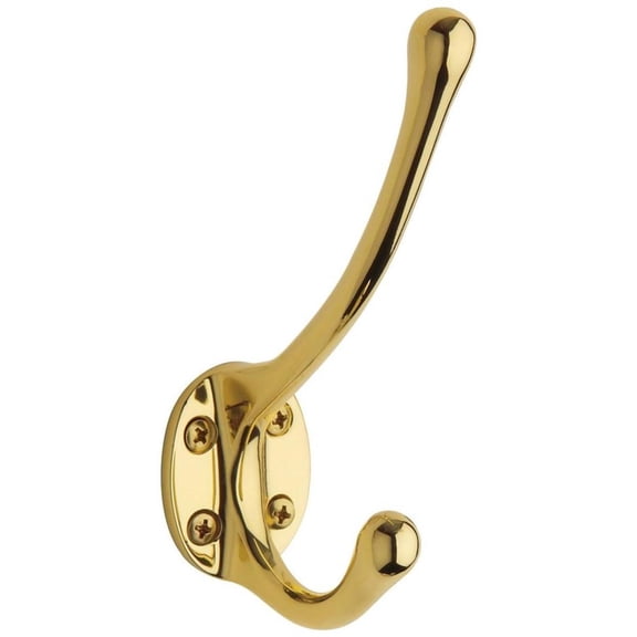 Baldwin 00742003 Costume Hook, Polished Brass